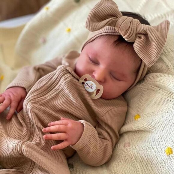 🆕20Inches Soft Cloth Body Sleeping Newborn Baby Dolls with Feeding Accessories - Picture 2 of 7